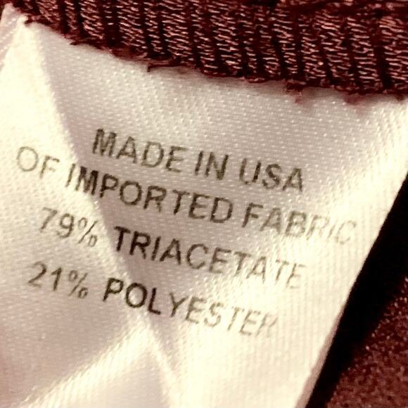 Drew Mai Drape Sleeve & Ruffle Mini Dress Small Women Burgundy Wine Tie Wrap - Picture 6 of 16